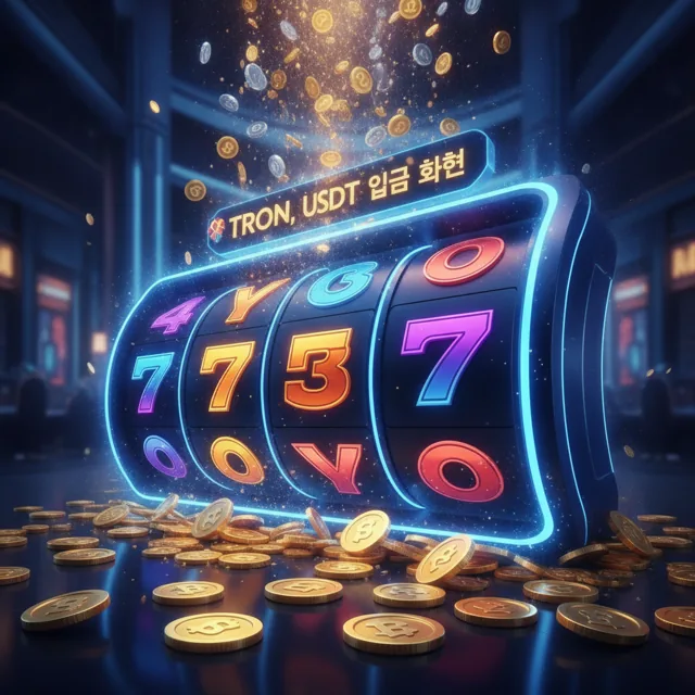 TRON, USDT 입금 화면